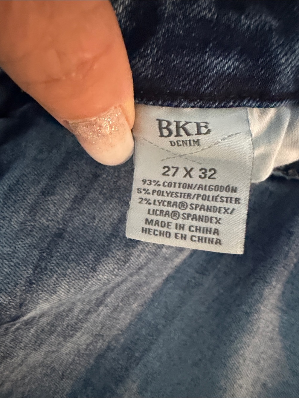 BKE bootcut Leg Jeans in Medium Blue Wash - Picture 3 of 3